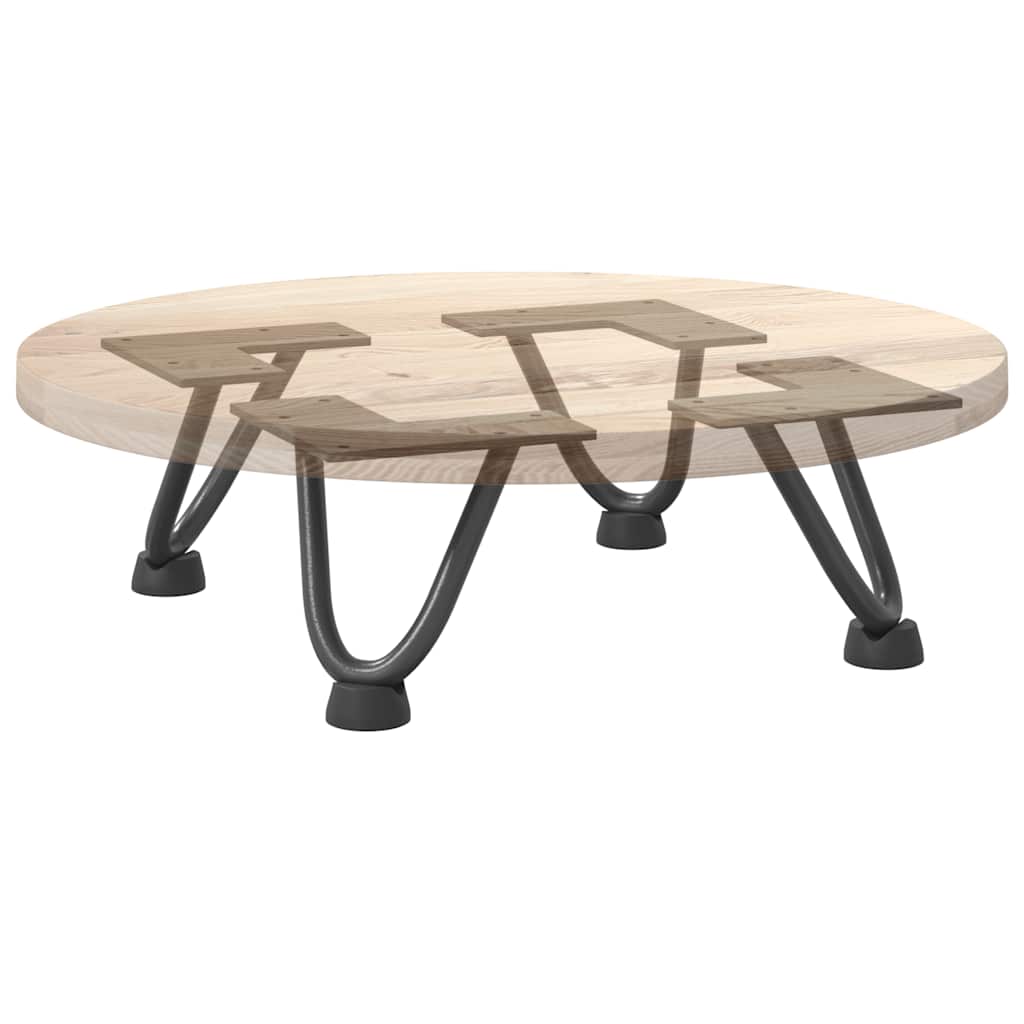 vidaXL Nogi do stolika kawowego 4 szt. Antracyt 10 cm Stal lite