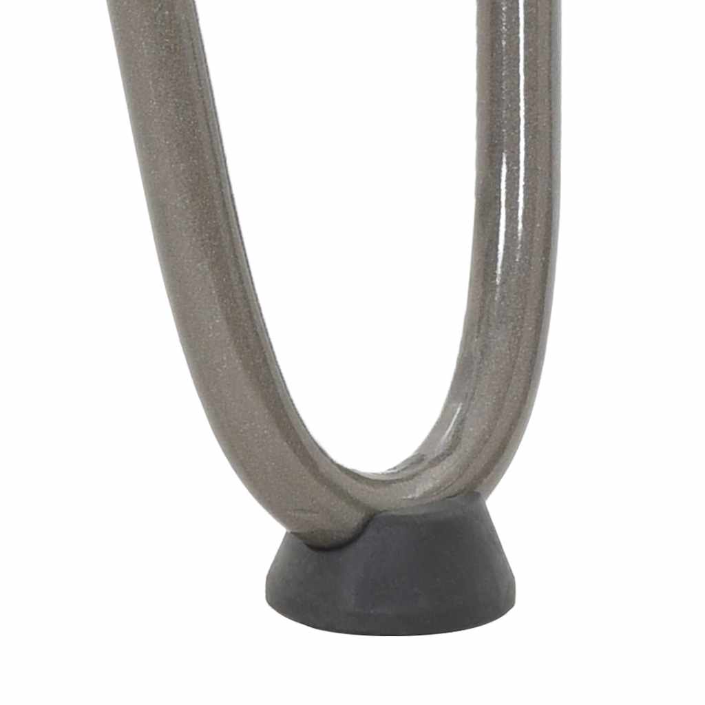 vidaXL Nogi do stolika kawowego z szpilkami 4 szt. Naturalna stal 10 cm Solidna stal