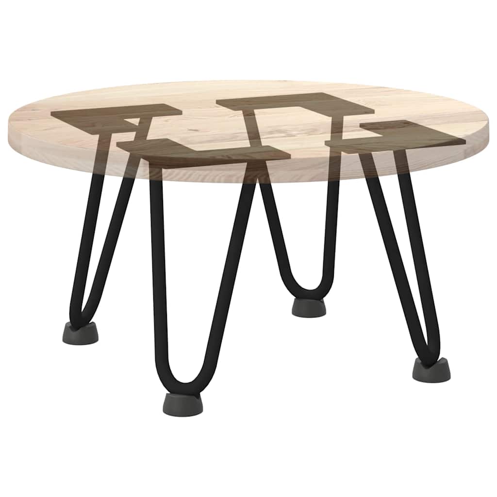 vidaXL Nogi do stolika kawowego w kształcie spinki do włosów 4 szt. Czarne 20 cm Stal lite