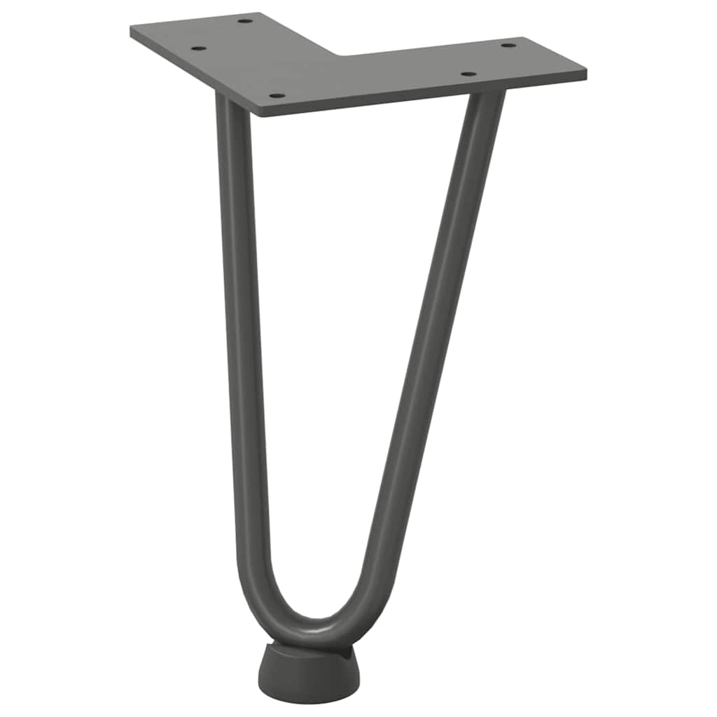 vidaXL Nogi do stolika kawowego 4 szt. Antracyt 20 cm Stal lite