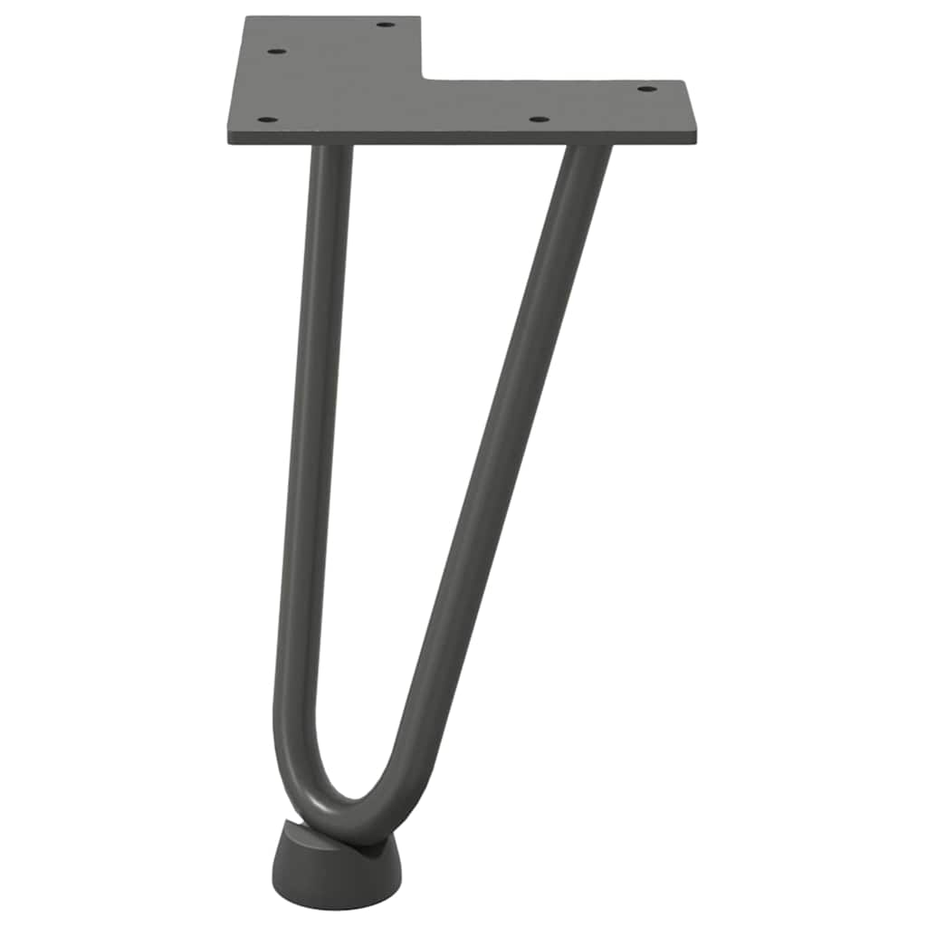 vidaXL Nogi do stolika kawowego 4 szt. Antracyt 20 cm Stal lite