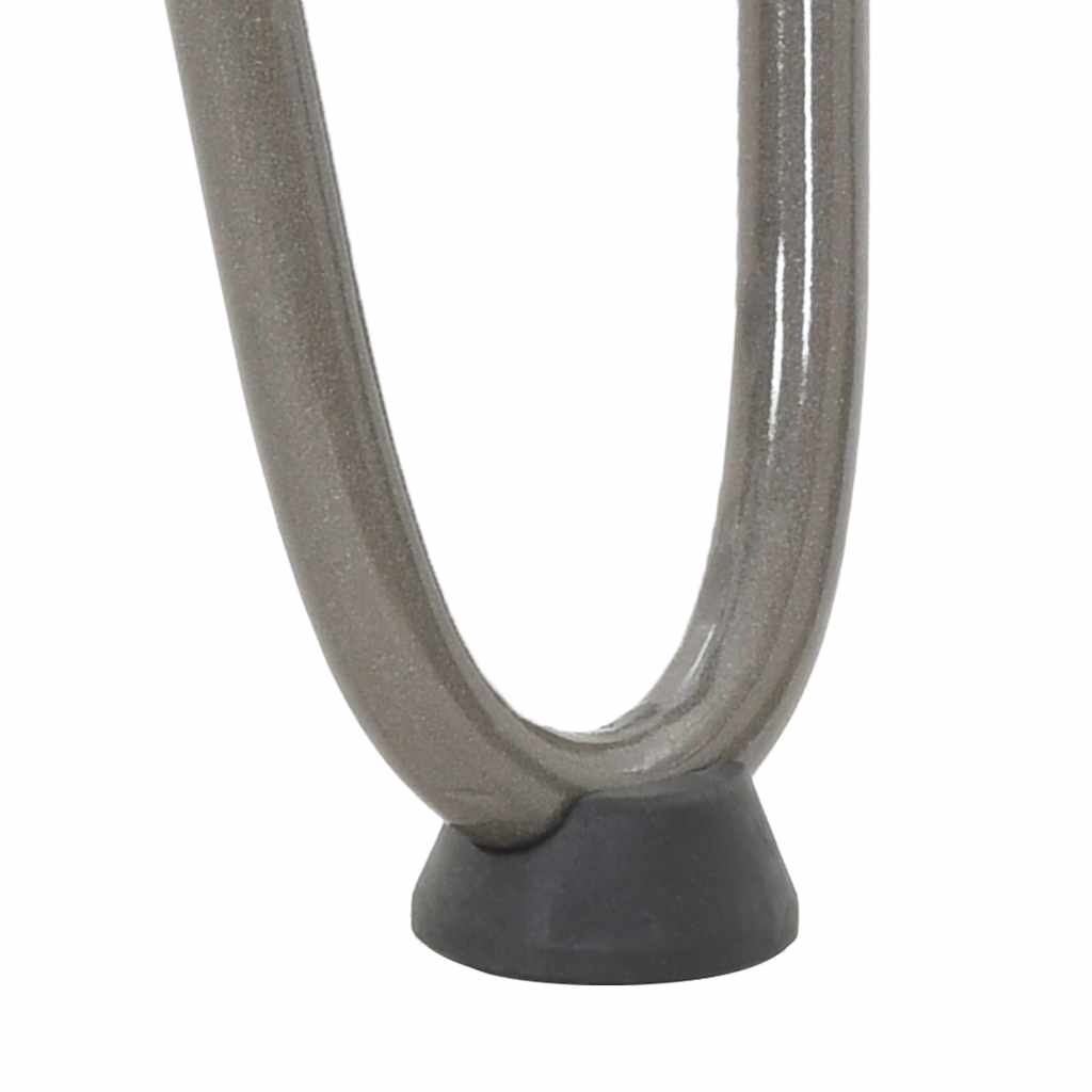 vidaXL Nogi do stolika kawowego z szpilkami 4 szt. Naturalna stal 20 cm Solidna stal