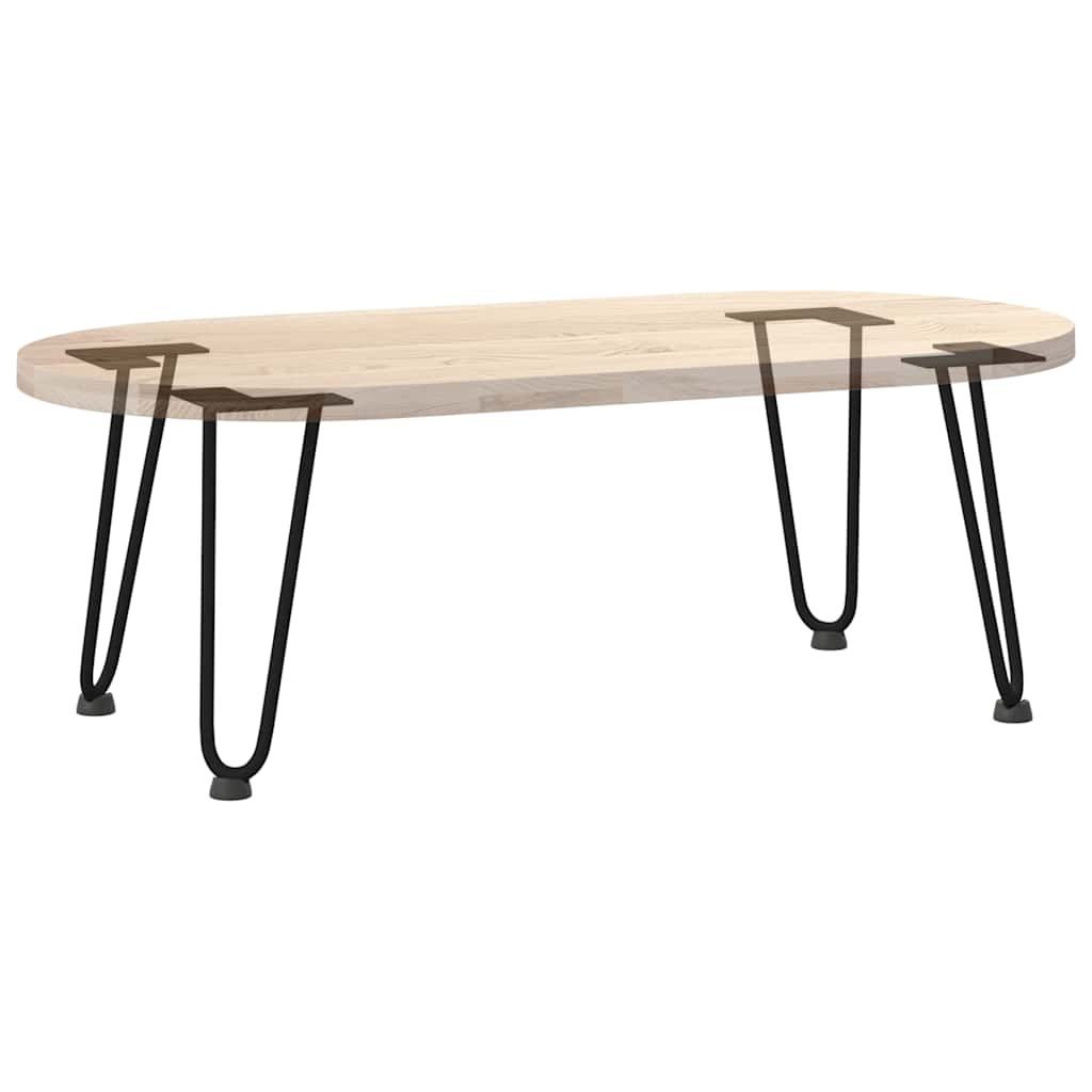 vidaXL Nogi do stolika kawowego w kształcie spinki do włosów 4 szt. Czarne 30 cm Stal lite