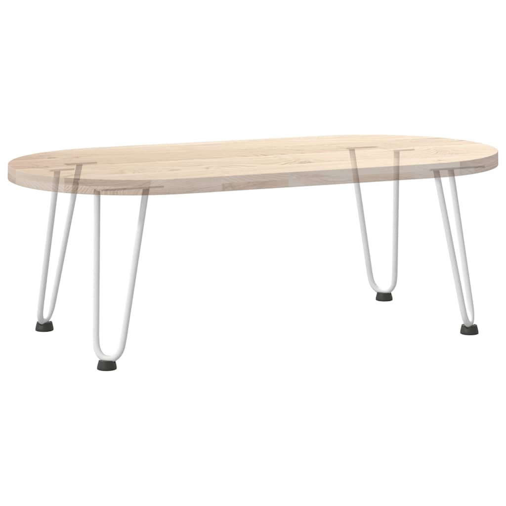 vidaXL Nogi do stolika kawowego w kształcie spinki do włosów 4 szt. Białe 30 cm Stal lite