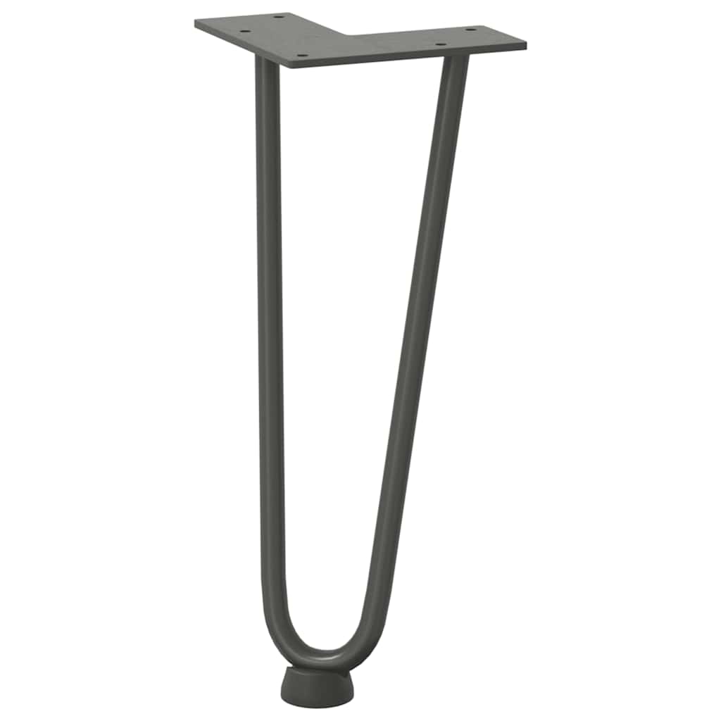 vidaXL Nogi do stolika kawowego 4 szt. Antracyt 30 cm Stal lite