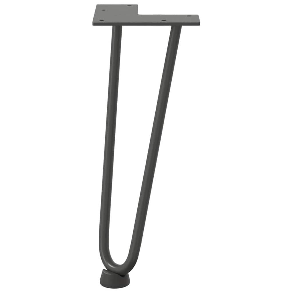 vidaXL Nogi do stolika kawowego 4 szt. Antracyt 30 cm Stal lite