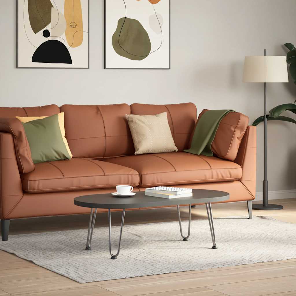 vidaXL Nogi do stolika kawowego 4 szt. Naturalna stal 30 cm Solidna stal