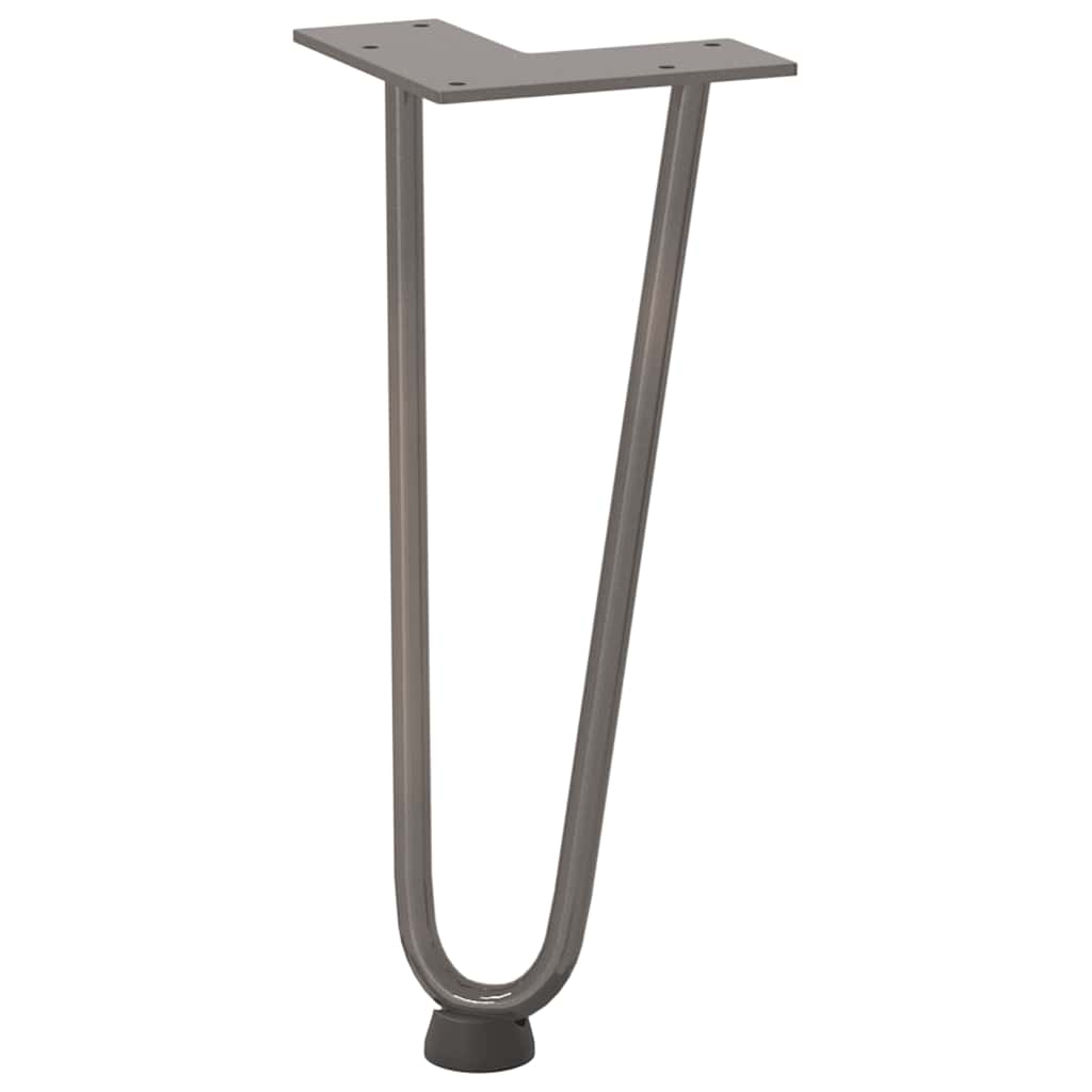 vidaXL Nogi do stolika kawowego 4 szt. Naturalna stal 30 cm Solidna stal