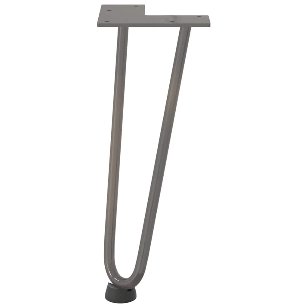 vidaXL Nogi do stolika kawowego 4 szt. Naturalna stal 30 cm Solidna stal