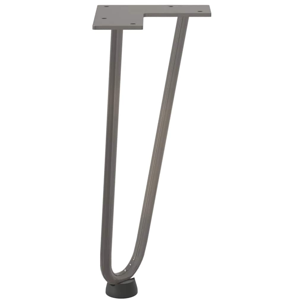 vidaXL Nogi do stolika kawowego 4 szt. Naturalna stal 30 cm Solidna stal