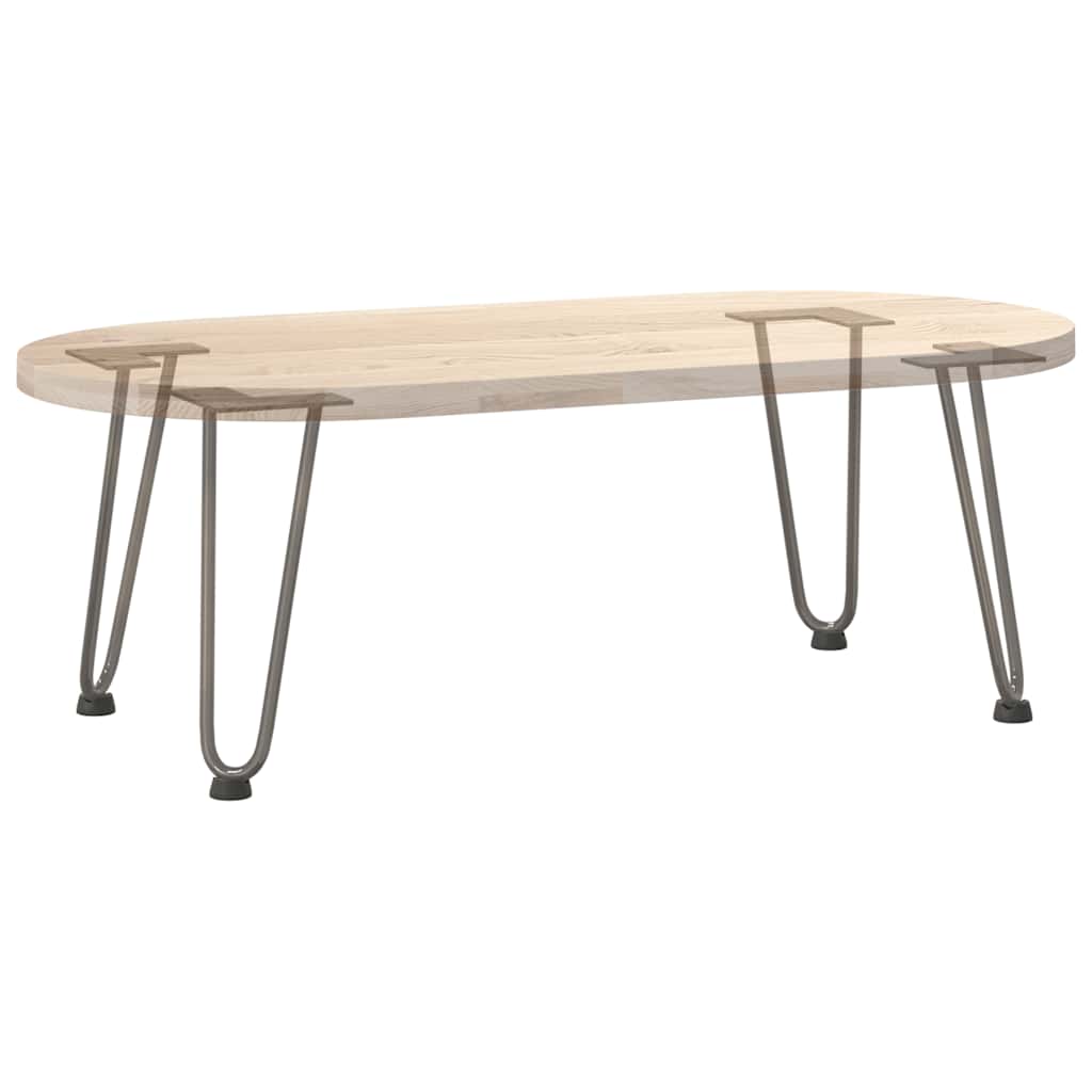 vidaXL Nogi do stolika kawowego 4 szt. Naturalna stal 30 cm Solidna stal