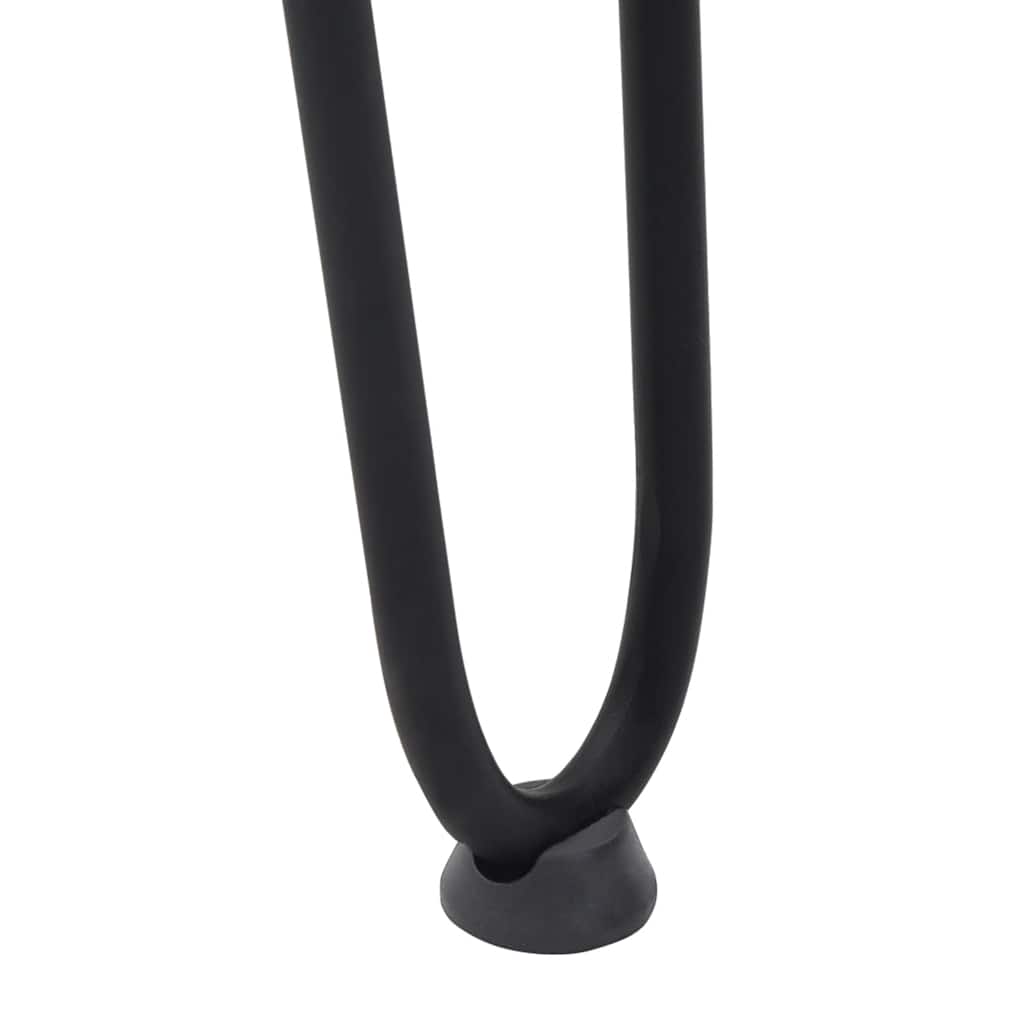 vidaXL Nogi do stolika kawowego w kształcie spinki do włosów 4 szt. Czarne 42 cm Stal lite