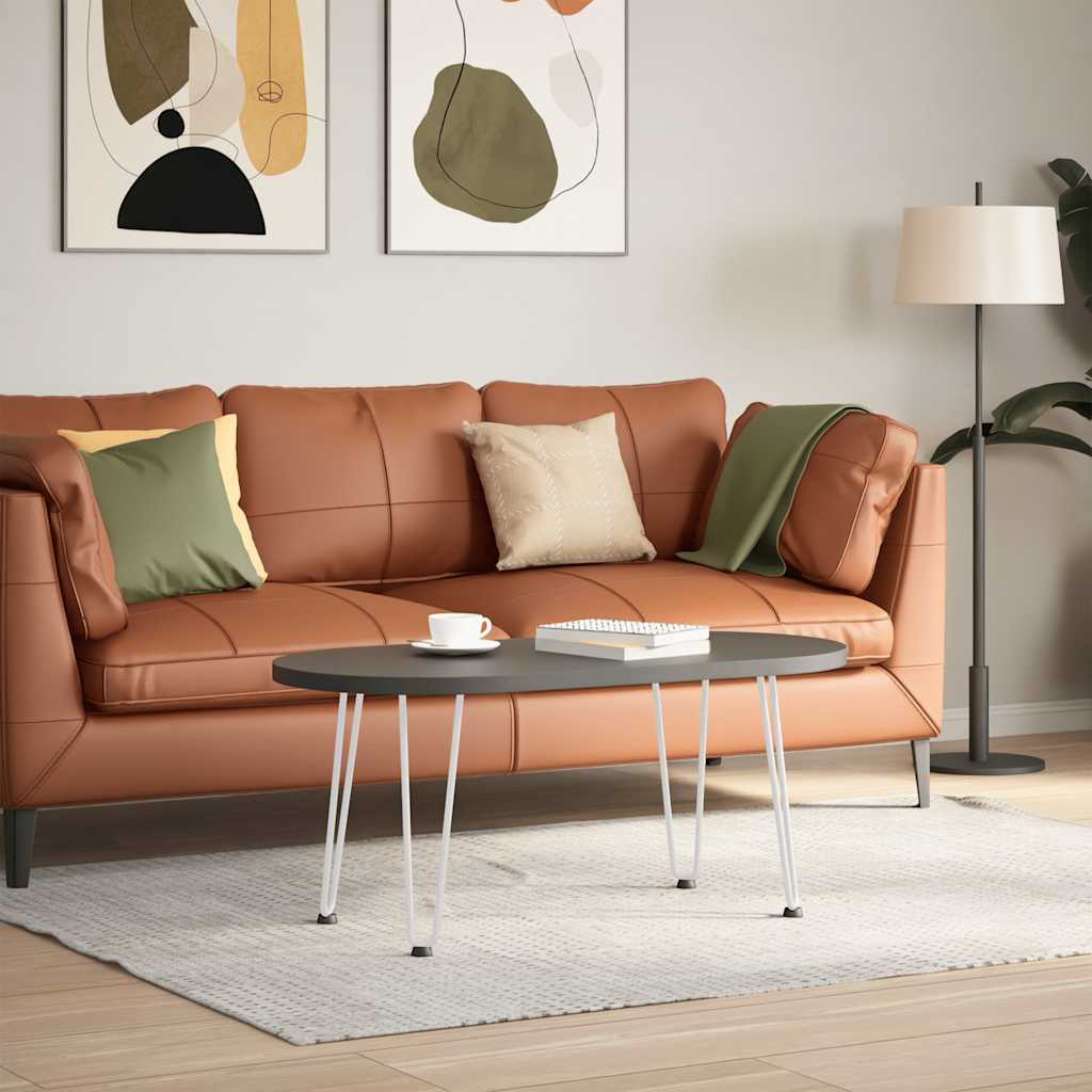 vidaXL Nogi do stolika kawowego w kształcie spinki do włosów 4 szt. Białe 42 cm Stal lite