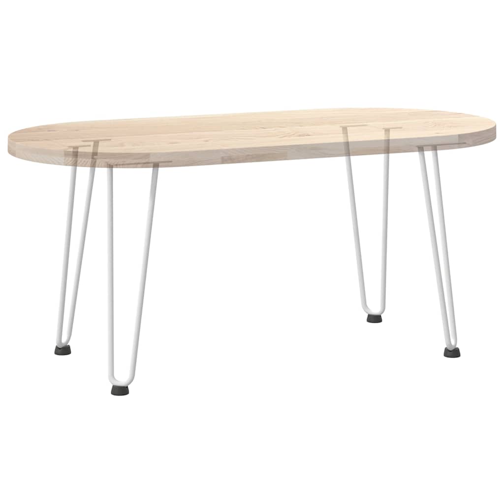 vidaXL Nogi do stolika kawowego w kształcie spinki do włosów 4 szt. Białe 42 cm Stal lite