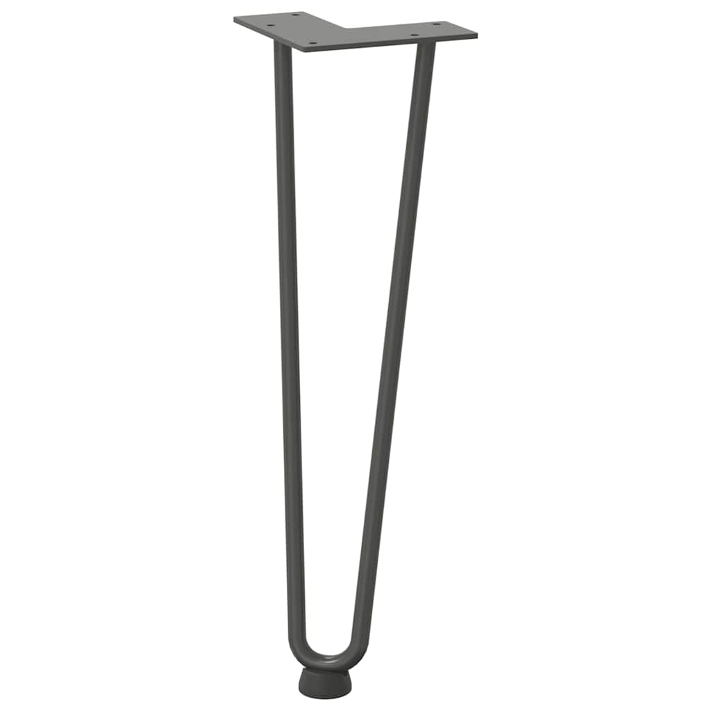 vidaXL Nogi do stolika kawowego 4 szt. Antracyt 42 cm Stal lite