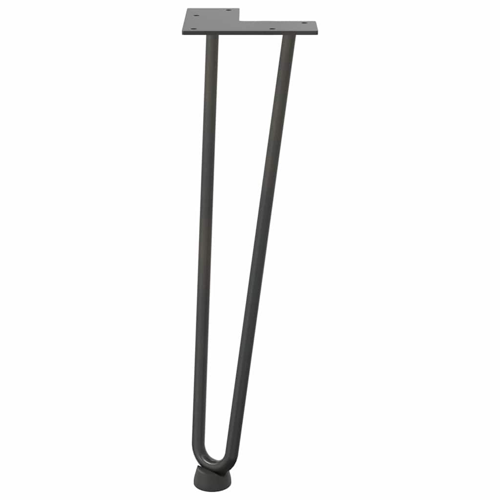 vidaXL Nogi do stolika kawowego 4 szt. Antracyt 42 cm Stal lite