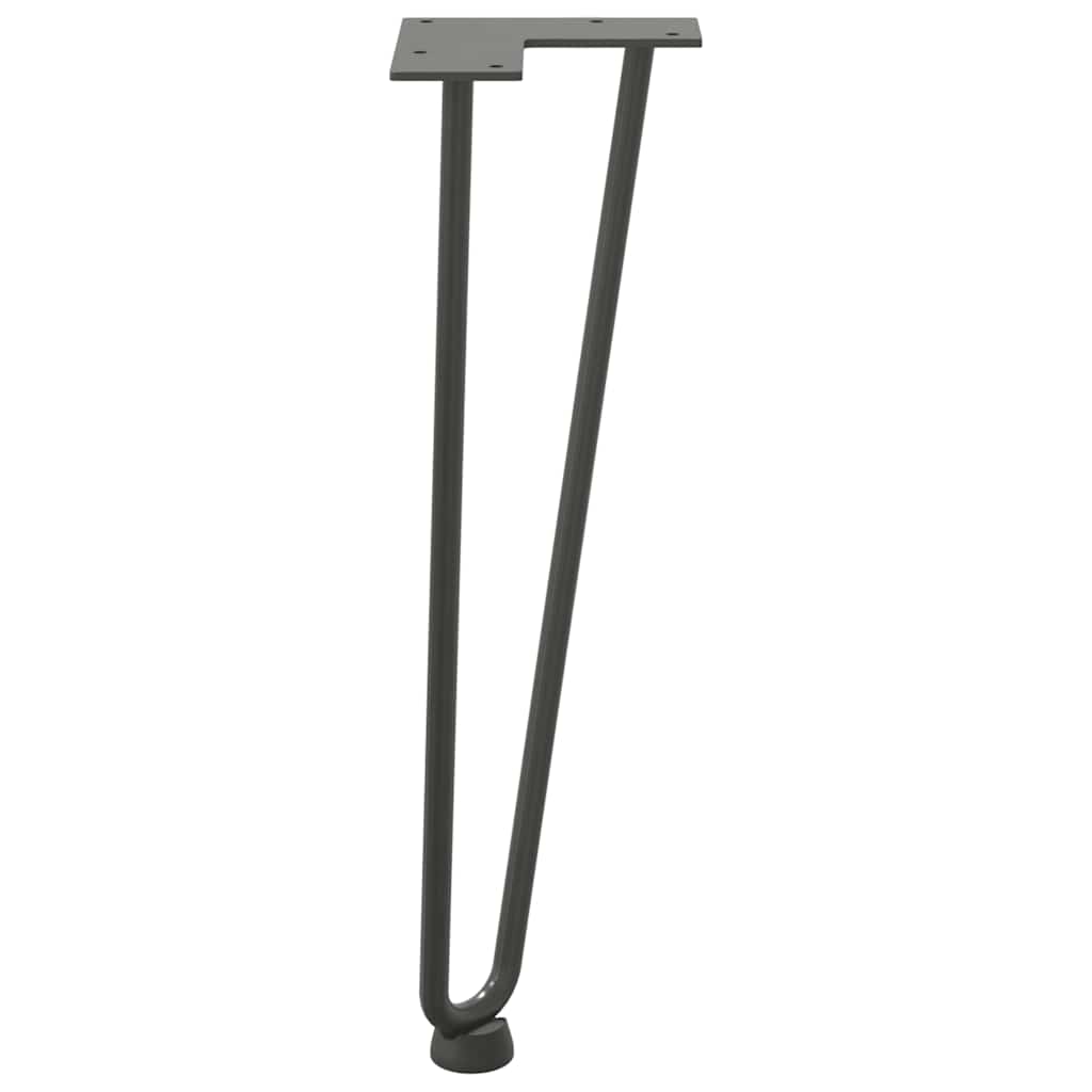 vidaXL Nogi do stolika kawowego 4 szt. Antracyt 42 cm Stal lite
