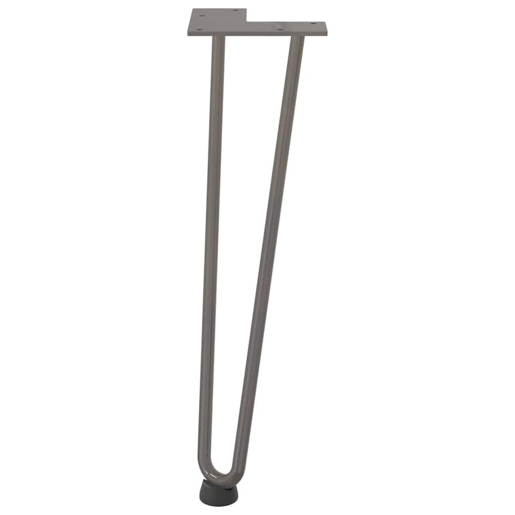 vidaXL Nogi do stolika kawowego 4 szt. Naturalna stal 42 cm Solidna stal