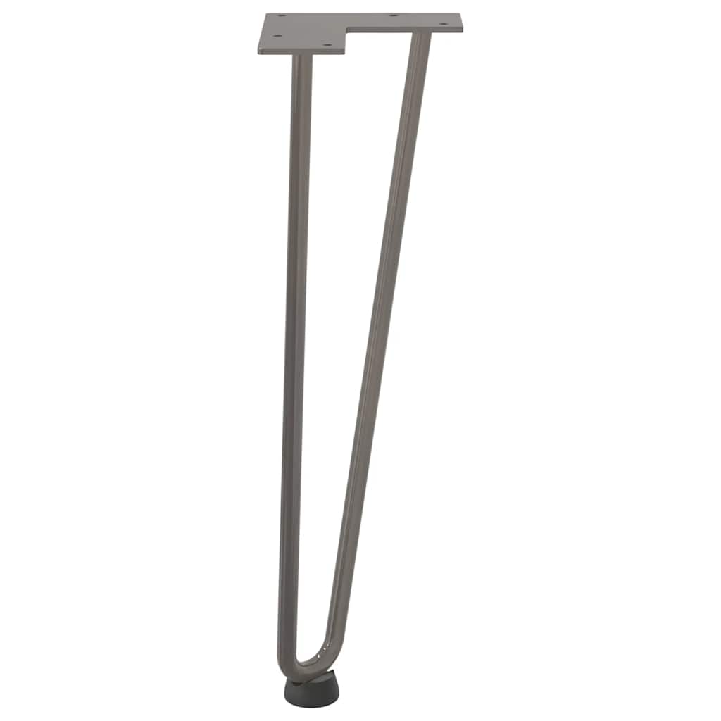 vidaXL Nogi do stolika kawowego 4 szt. Naturalna stal 42 cm Solidna stal