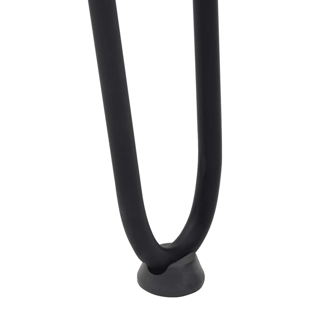 vidaXL nogi wsuwkowe do stolików konsolowych do stolika konsolowego 4 szt. Czarny 72 cm Stal lite