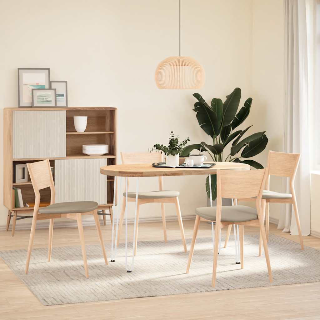 vidaXL nogi wsuwkowe do stolików konsolowych do stolika konsolowego 4 szt. Biały 72 cm Stal lite