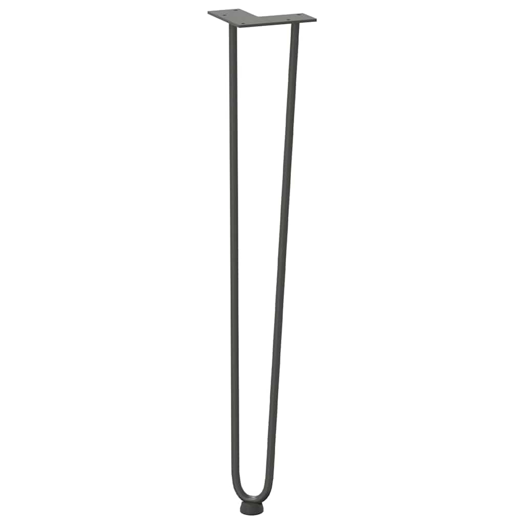 vidaXL nogi wsuwkowe do stolików konsolowych do stolika konsolowego 4 szt. Antracyt 72 cm Stal lite