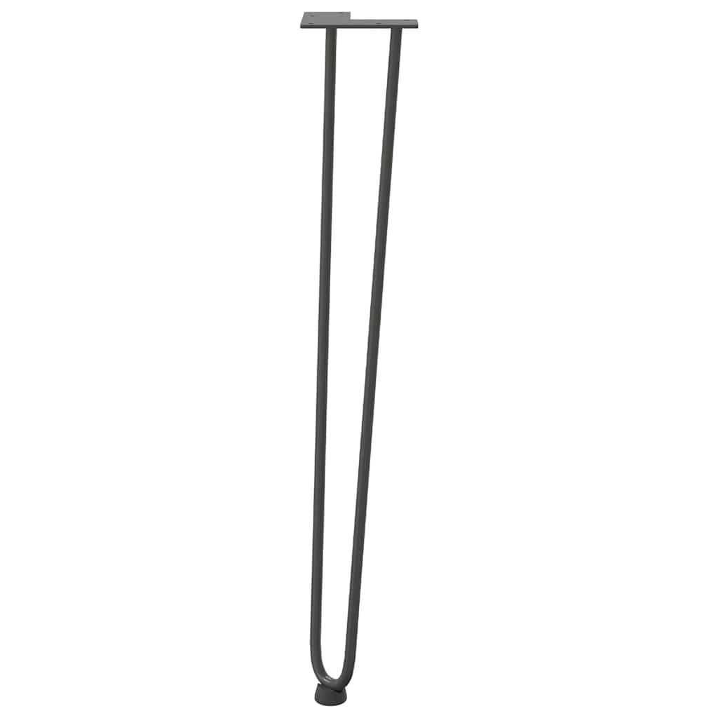 vidaXL nogi wsuwkowe do stolików konsolowych do stolika konsolowego 4 szt. Antracyt 72 cm Stal lite