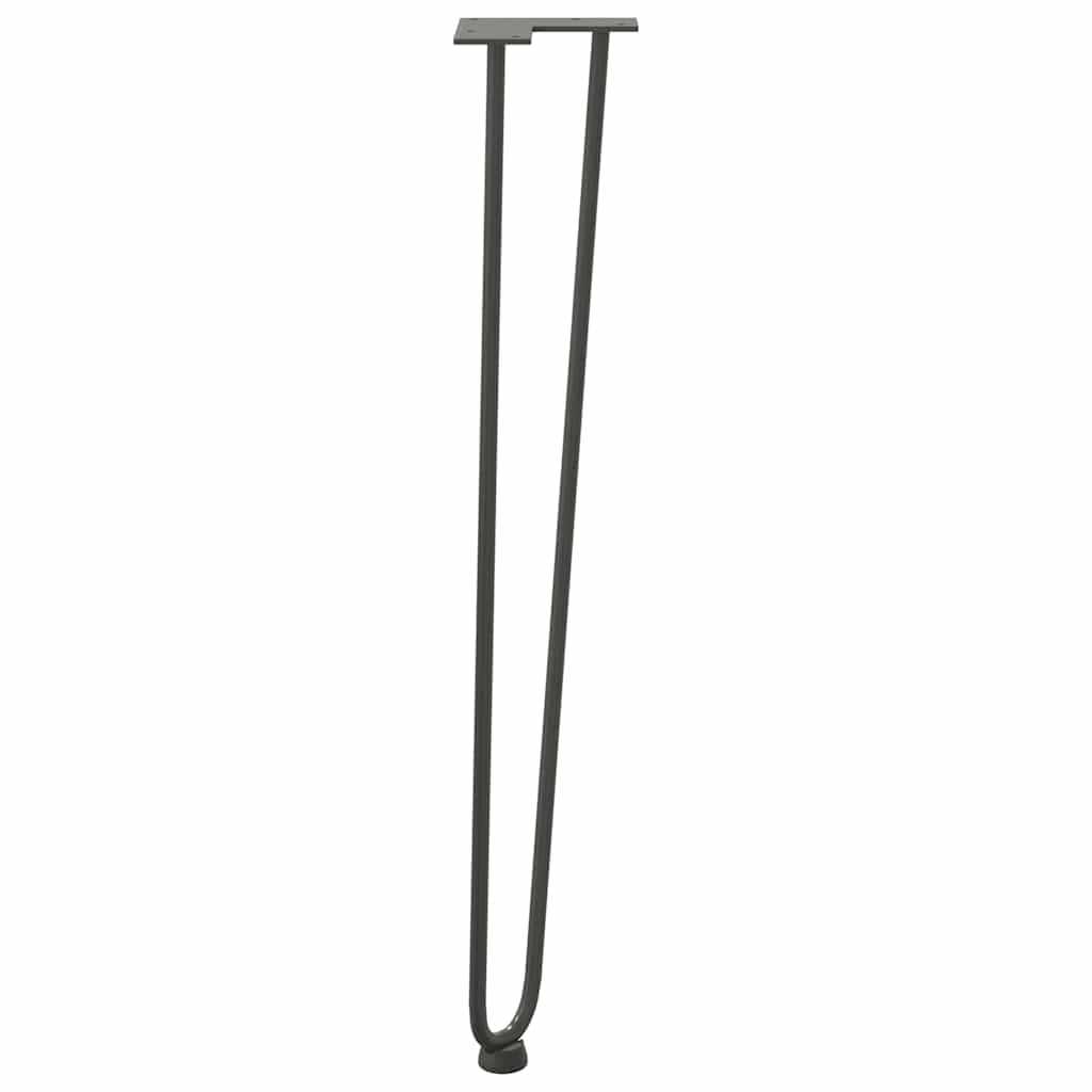 vidaXL nogi wsuwkowe do stolików konsolowych do stolika konsolowego 4 szt. Antracyt 72 cm Stal lite