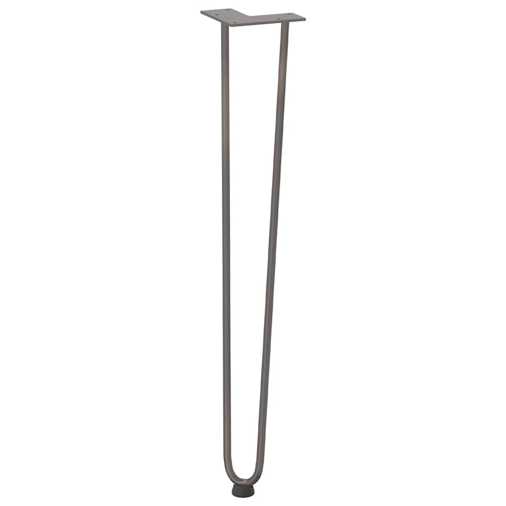 vidaXL nogi do stolików konsolowych do stolika konsolowego 4 szt. Naturalna stal 72 cm Solidna stal