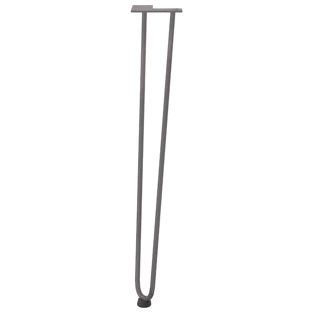 vidaXL nogi do stolików konsolowych do stolika konsolowego 4 szt. Naturalna stal 72 cm Solidna stal