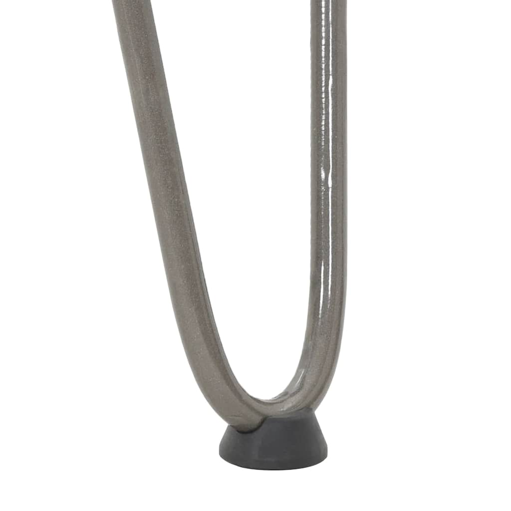 vidaXL nogi do stolików konsolowych do stolika konsolowego 4 szt. Naturalna stal 72 cm Solidna stal