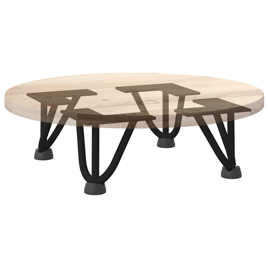 vidaXL Nogi do stolika kawowego w kształcie spinki do włosów 4 szt. Czarne 10 cm Stal lite