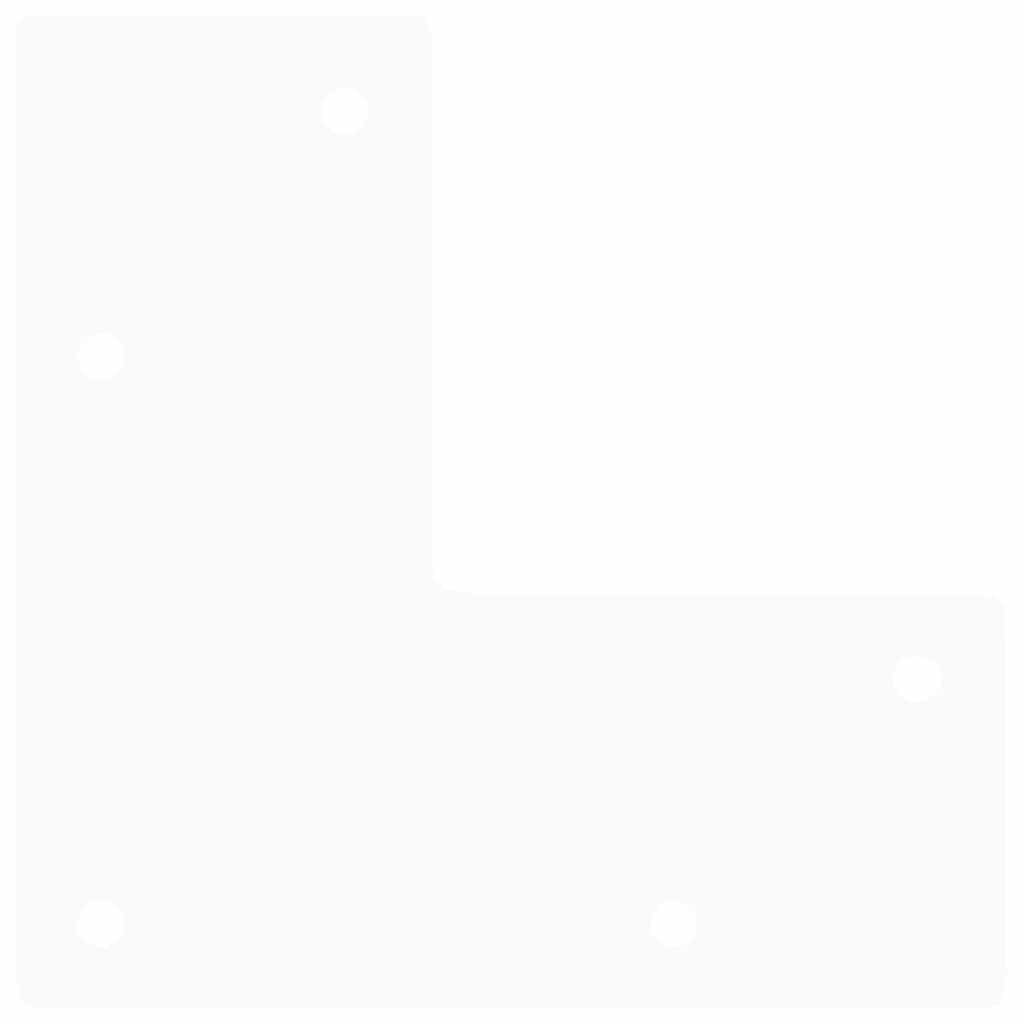 vidaXL Nogi do stolika kawowego w kształcie spinki do włosów 4 szt. Białe 10 cm Stal lite