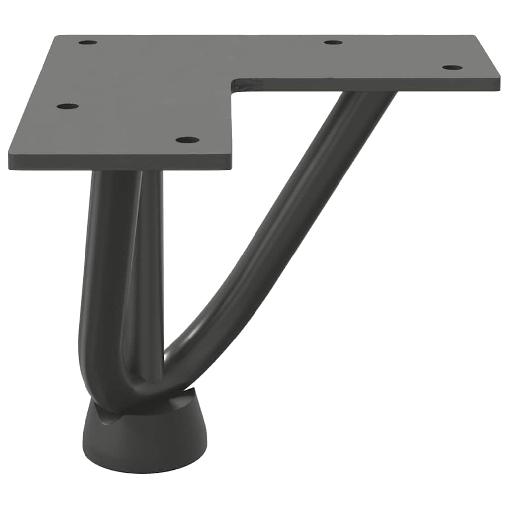 vidaXL Nogi do stolika kawowego 4 szt. Antracyt 10 cm Stal lite