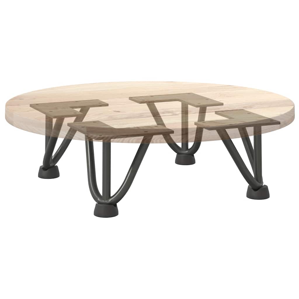 vidaXL Nogi do stolika kawowego 4 szt. Antracyt 10 cm Stal lite