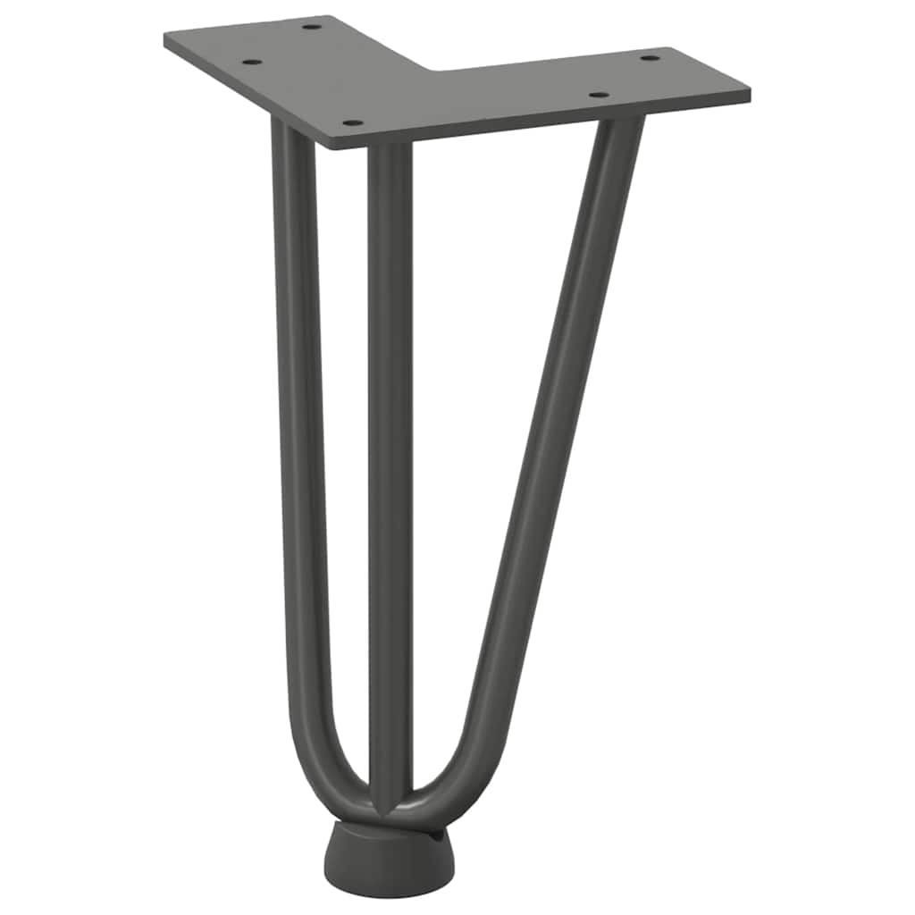 vidaXL Nogi do stolika kawowego 4 szt. Antracyt 20 cm Stal lite