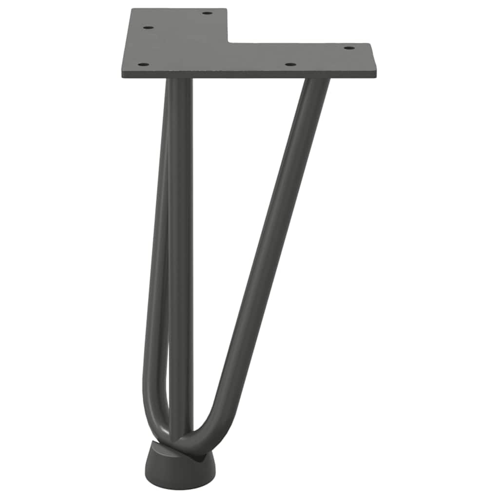 vidaXL Nogi do stolika kawowego 4 szt. Antracyt 20 cm Stal lite