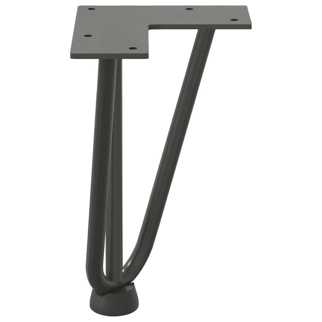 vidaXL Nogi do stolika kawowego 4 szt. Antracyt 20 cm Stal lite
