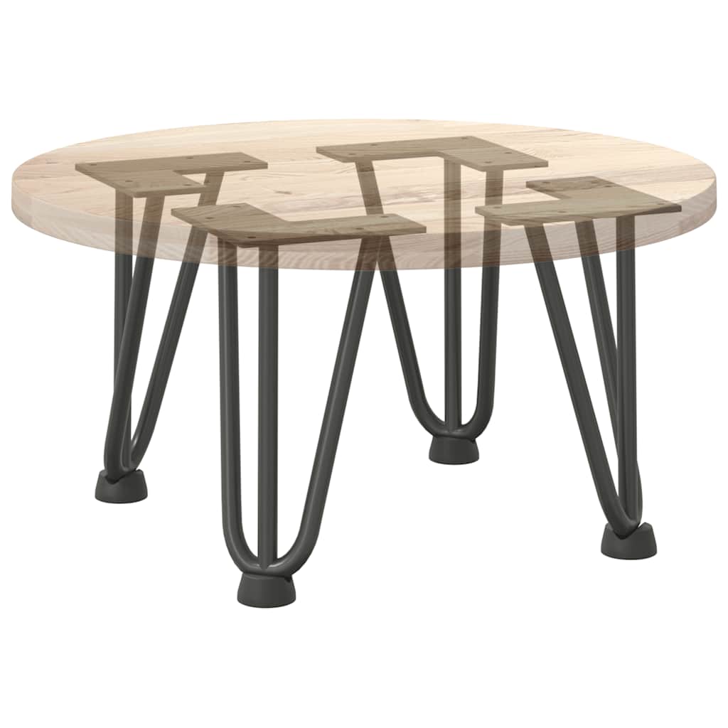vidaXL Nogi do stolika kawowego 4 szt. Antracyt 20 cm Stal lite