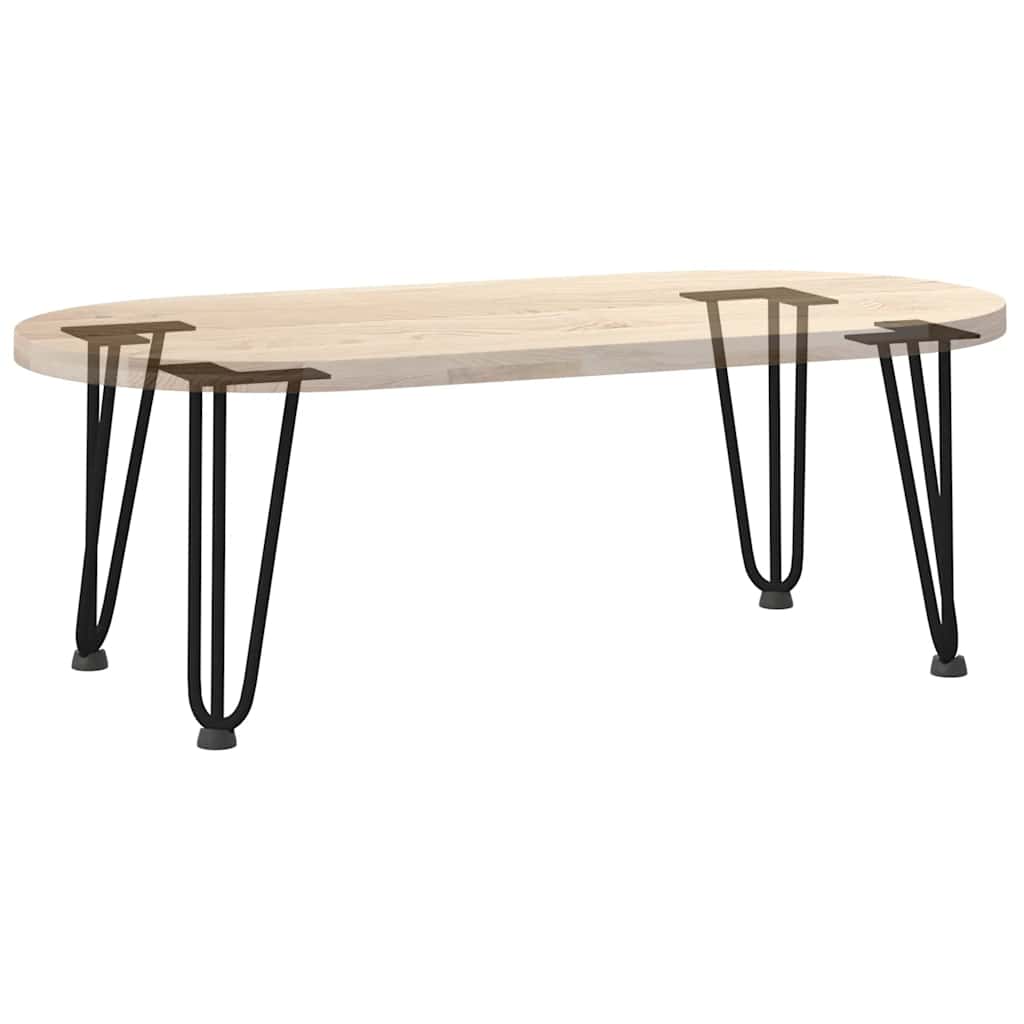 vidaXL Nogi do stolika kawowego w kształcie spinki do włosów 4 szt. Czarne 30 cm Stal lite