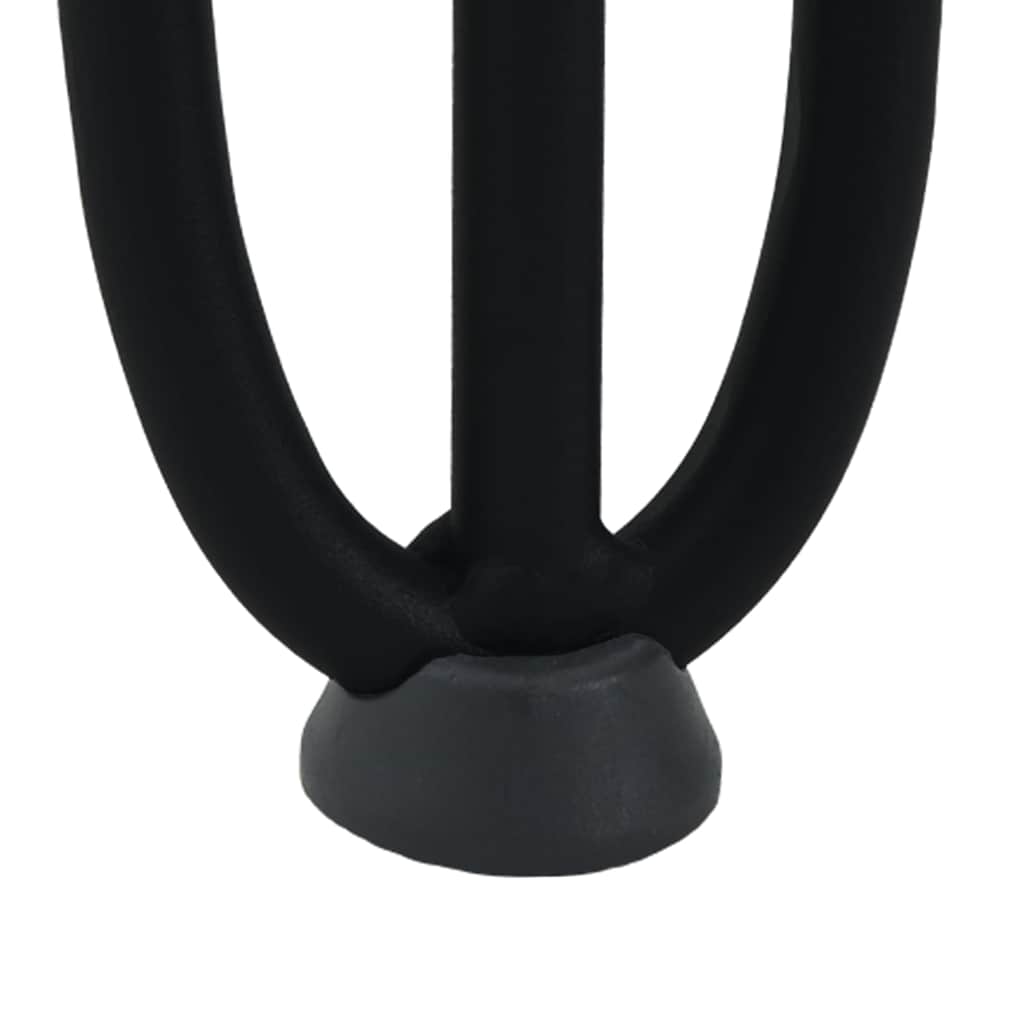 vidaXL Nogi do stolika kawowego w kształcie spinki do włosów 4 szt. Czarne 30 cm Stal lite