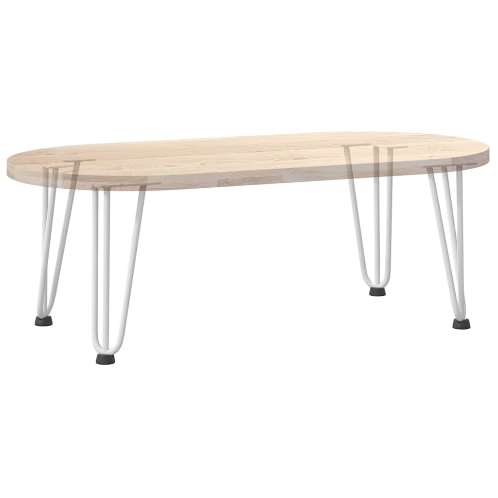 vidaXL Nogi do stolika kawowego w kształcie spinki do włosów 4 szt. Białe 30 cm Stal lite