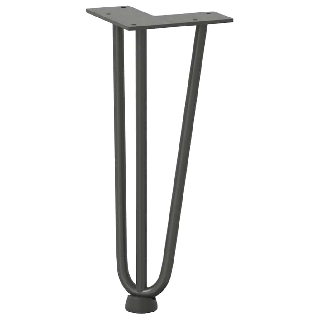vidaXL Nogi do stolika kawowego 4 szt. Antracyt 30 cm Stal lite