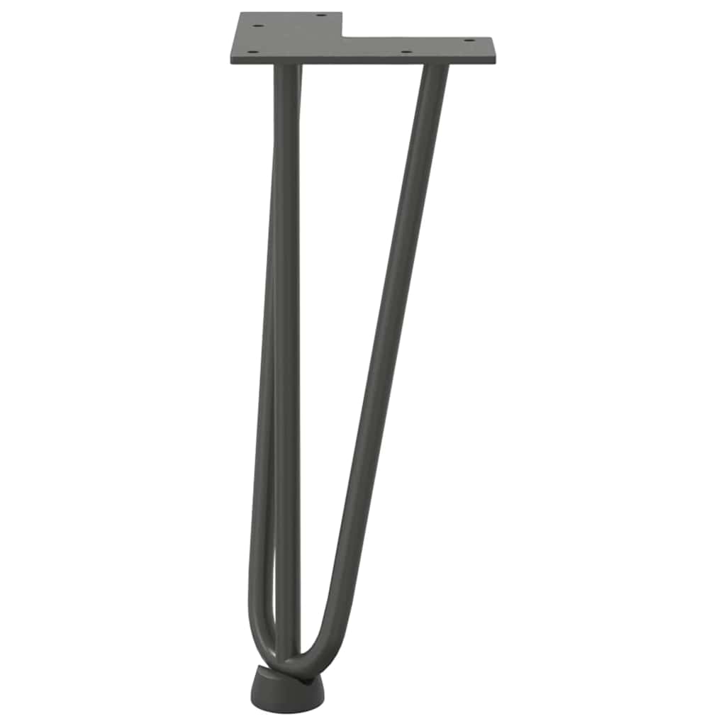 vidaXL Nogi do stolika kawowego 4 szt. Antracyt 30 cm Stal lite