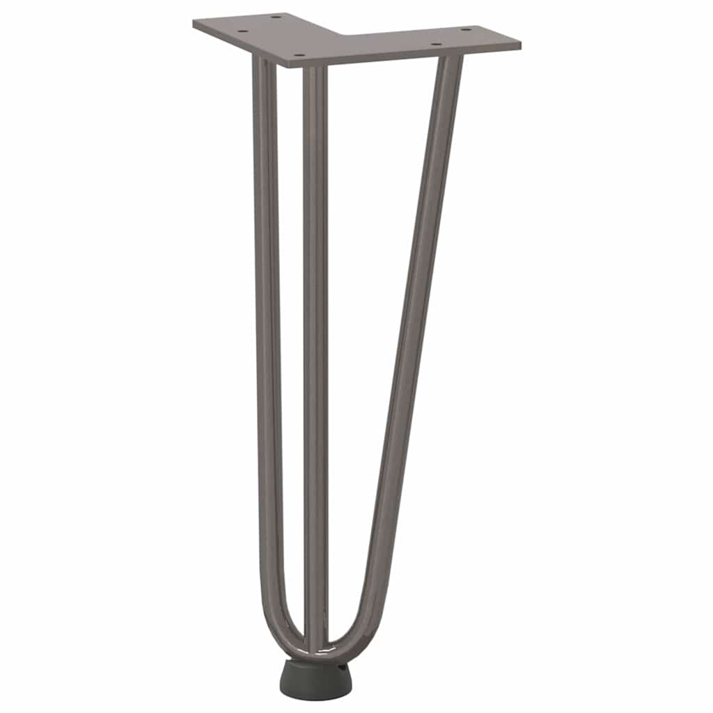 vidaXL Nogi do stolika kawowego 4 szt. Naturalna stal 30 cm Solidna stal
