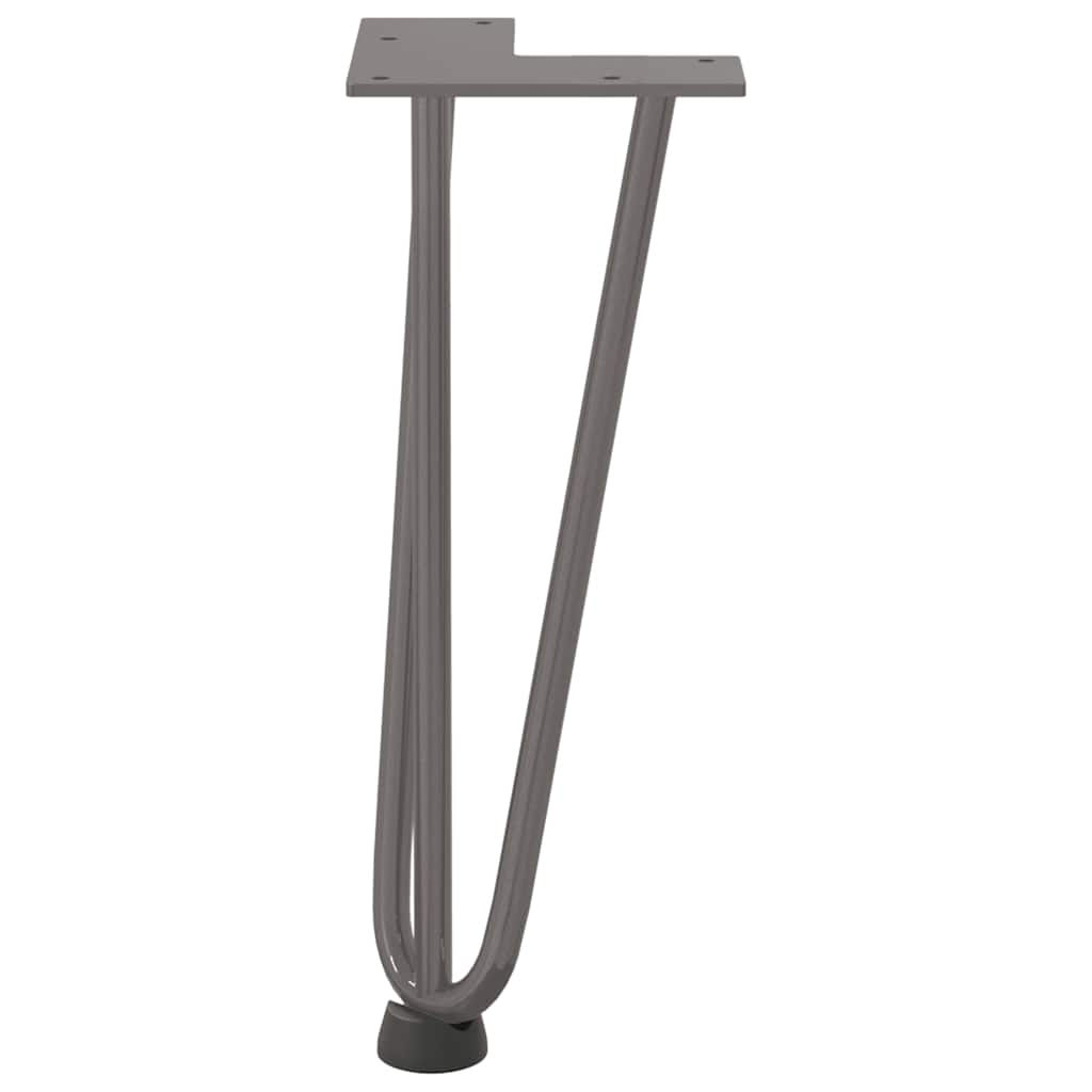 vidaXL Nogi do stolika kawowego 4 szt. Naturalna stal 30 cm Solidna stal
