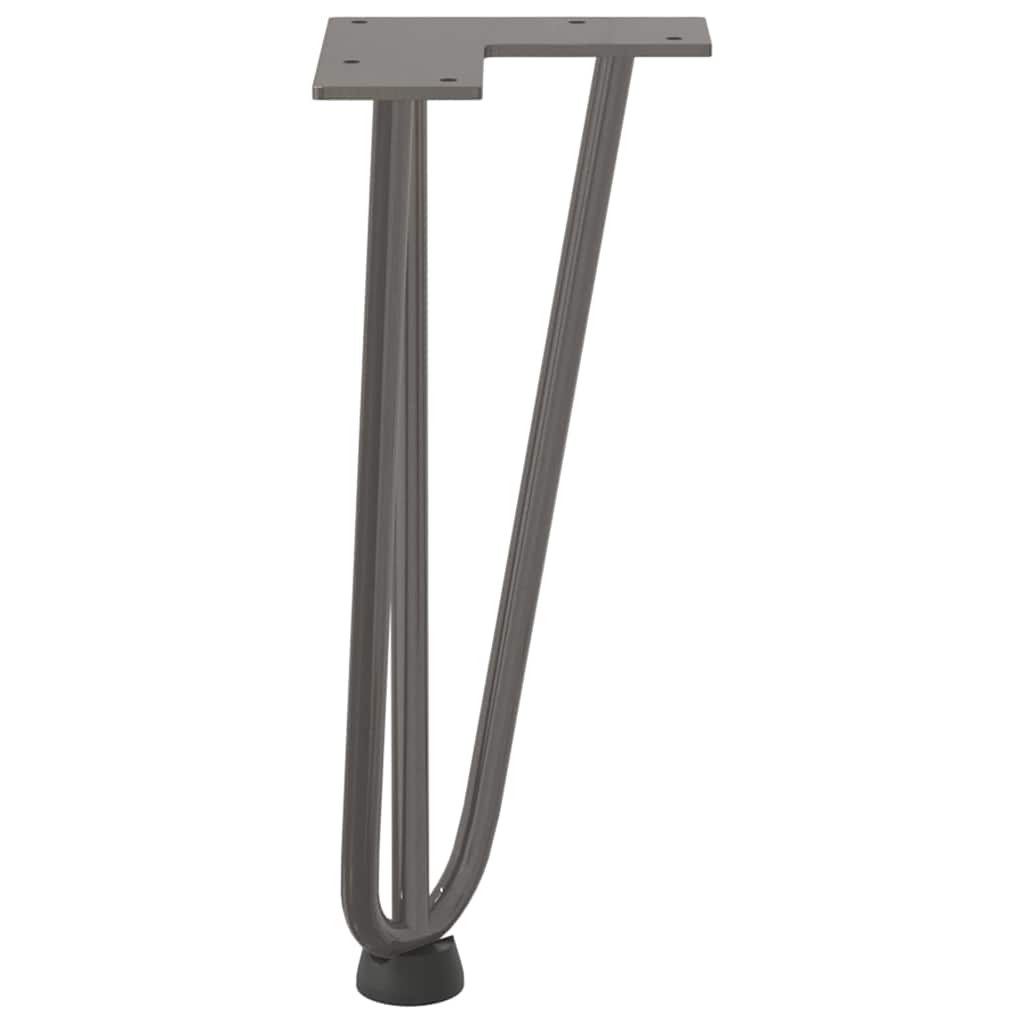 vidaXL Nogi do stolika kawowego 4 szt. Naturalna stal 30 cm Solidna stal