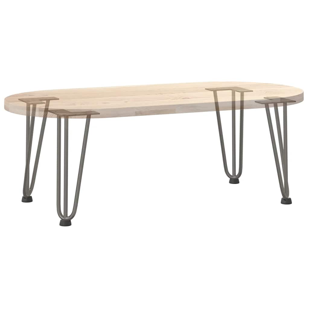 vidaXL Nogi do stolika kawowego 4 szt. Naturalna stal 30 cm Solidna stal