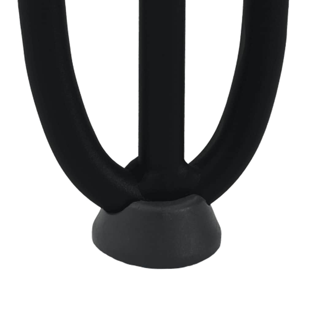 vidaXL Nogi do stolika kawowego w kształcie spinki do włosów 4 szt. Czarne 42 cm Stal lite