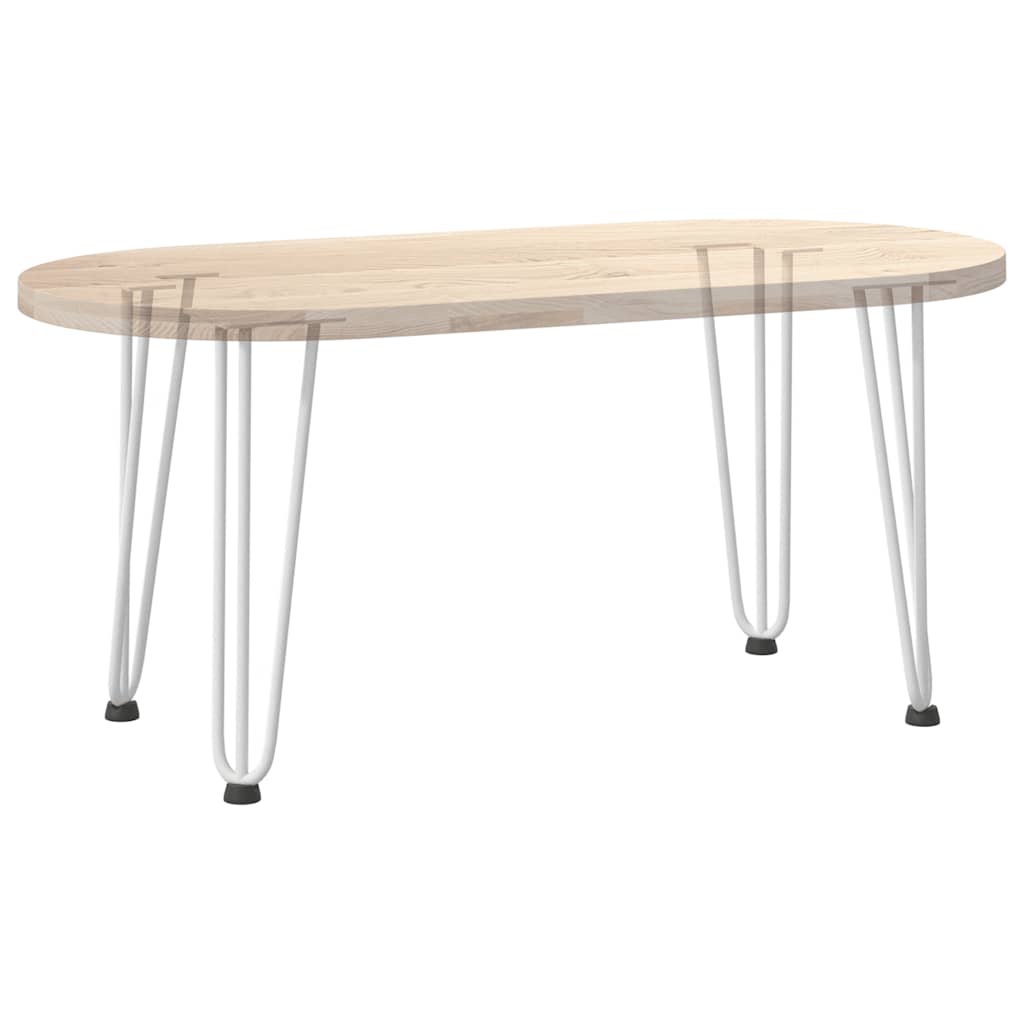 vidaXL Nogi do stolika kawowego w kształcie spinki do włosów 4 szt. Białe 42 cm Stal lite